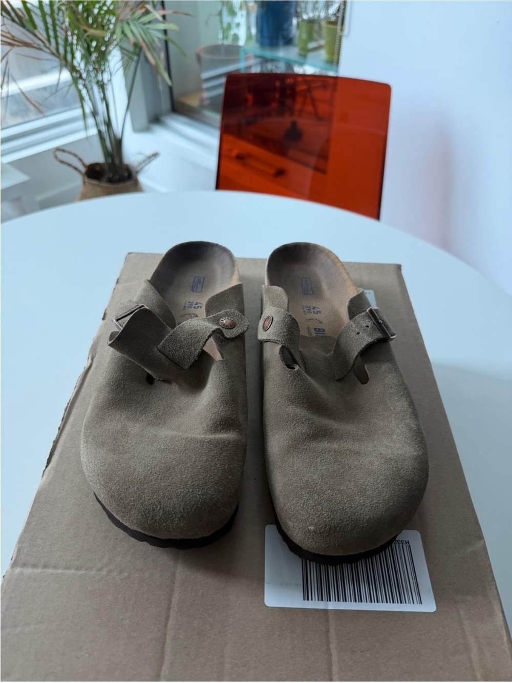 Men’s Birkenstock Suede Slip-On Clogs
